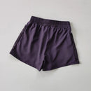 Shorts Feminino Cintura Alta Esporte Fitness 2 em 1 Secagem Rápida