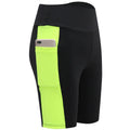 Shorts Feminino Esportivas Base Alta Elasticidade Tamanho Plus Calças de Fitness