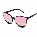 Óculos de Sol Feminino Moda Vintage Metal Espelhado Clássico UV400
