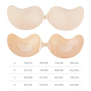 Sutiã Invisível Feminino Push Up, Sutiã Sem Costas e Sem Alças, com Fecho Frontal, Lingerie, Almofada de Silicone Autoadesiva para Seios