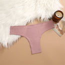 KIT 3 Peças Calcinhas Maillard Sem Costura Ultrafinas Calcinhas Brasileiras de Seda Gelada Sexy Tanga de Cintura Baixa Feminina Sólida