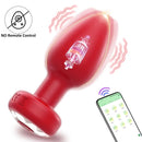 APP Controle sem fio Vibrador anal Plug massageador