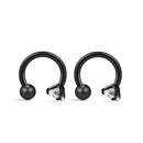 Brincos de Studs de Piercing Tragus Helix de Cristal CZ em Aço Inoxidável