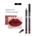 Batom Matte Lápis Delineador Labial Maquiagem À Prova D'Água Tinta Labial Sexy Batom Matte de Longa Duração Hidratante Caneta Delineador Labial 1 Peça