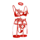 Conjunto Lingerie sensual sutiã aberta Roupa íntima transparente renda de luxo exóticos