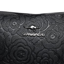 Bolsa Feminina com 3 Bolsos, Grande Capacidade, em Couro PU, Estampas Elegantes, Bolsa Transversal Simples Feminina