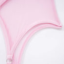 Conjunto de Lingerie de Malha de Luxo para Mulheres, Body Sem Costas, Conjunto de 3 Peças com Cinta-Liga, Vestidos Sensuais para Mulheres