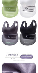 Colete Esportivo Feminino Sem Arco de Aço, Lingerie Antichoque, Top Tomara que Caia, Roupas Externas, Combinável, Costas U Bonitas, Plus Size