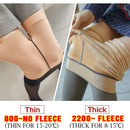 Meias polares grossas, leggings de inverno quentes, collants femininos forrados com lã, meias-calças efeito pele, calças de lã translúcidas falsas