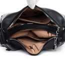 Bolsa de couro sintético de grande capacidade Bolsas de ombro Bolsa tote Bolsas femininas Bolsa carteira