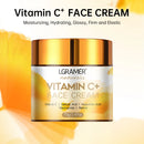 Creme Facial de Vitamina C Retinol Suavizante de Rugas Hidratante Firmador Ácido Hialurônico Clareador Reparador Creme de Cuidados com a Pele Suavizante Clareador