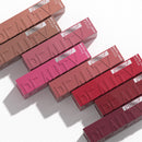 Batom gloss em tubo quadrado, 8 cores, aveludado mate, suave, fácil de aplicar, à prova d'água, volumizador tridimensional