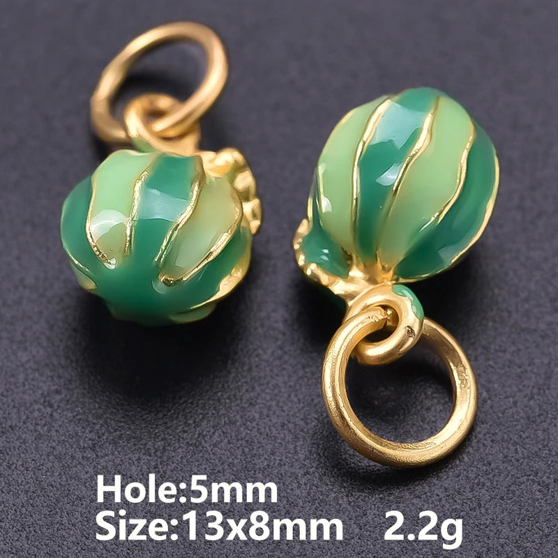 6/16 Peças Estilos Mistos Frutas Banana Morango Melancia Vegetais Repolho Cogumelo Cenoura Pingente Para Fazer Joias