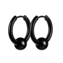 1 Par de Brincos Punk de Aço Inoxidável,  Joias de Piercing Ear Vintage Hip Hop
