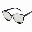 Óculos de Sol Feminino Moda Vintage Metal Espelhado Clássico UV400