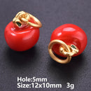 6/16 Peças Estilos Mistos Frutas Banana Morango Melancia Vegetais Repolho Cogumelo Cenoura Pingente Para Fazer Joias