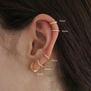 1 Par de Brincos de Aço Inoxidável com Pequeno Zircônia Cristal Brinco Fino de Helix Tragus Brincos de Cartilagem Joias para Piercing