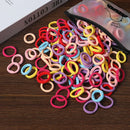 50/100 Peças de Elásticos de Cabelo para Crianças, Coloridos de Nylon