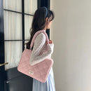 Pasta Executiva com Laço Bordado Bolsa de Arquivo Grande Capacidade Bolsa de Documento Bolsa de Mão Bolsa de Ombro Bolsa para Laptop Trabalho de Escritório