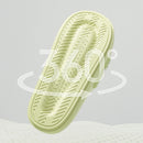 Chinelos Femininos de Plataforma Grossa Verão Palmilha Macia Eva Nuvem Chinelos Femininos com Estampa de Letras Antiderrapantes para Casa