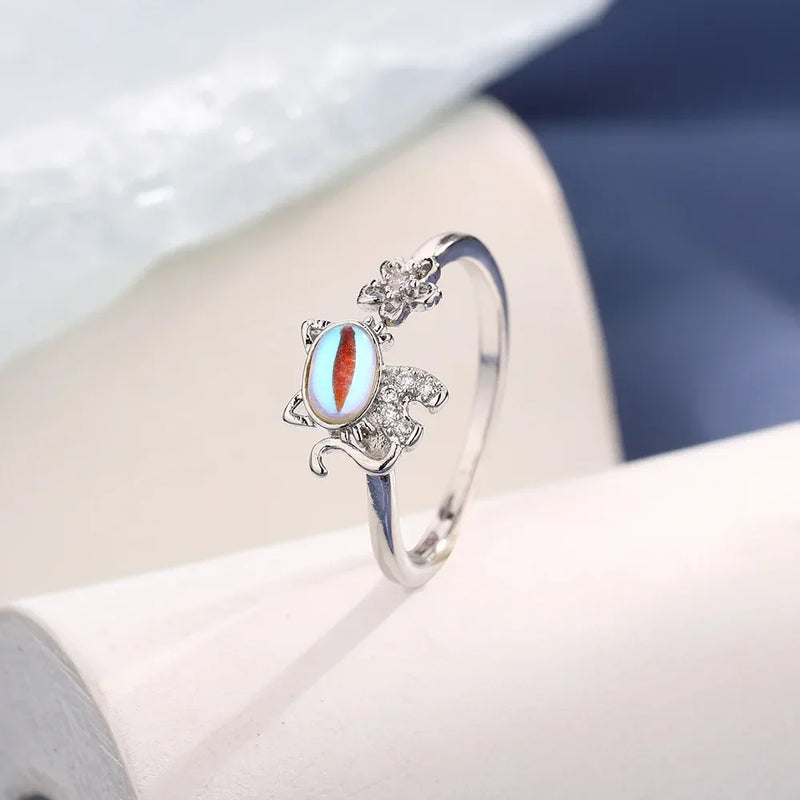 Anel de Guitarra com Nota Musical Joias Design Exclusivo Anéis Ajustáveis para Indicador Feminino Anel de Declaração