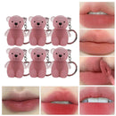 Batom Art Value Bear Velvet Lip Clay com Gloss Labial Sedoso Branco