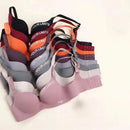 Sutiã Sem Costura Feminino Impressão Lingerie Push Up Sem Aros Reunindo Brassiere