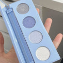 Paleta de Sombras Moon Dust 4 Cores Tons Matte Cintilantes Suaves Hipoalergênicas Ilumina a Pele Crie Maquiagem 3D Radiante para os Olhos