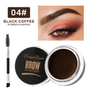 Creme para Sobrancelha 3D, Realçador de Sobrancelhas com Cor Natural, Gel Cera à Prova d'Água