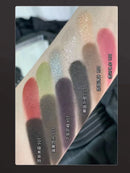 Biya 2 Cores de Sombra de Olhos Portátil Vermelho Preto Paleta Sombra Mate Escura Fumaça Cosméticos Maquiagem Festa Halloween Maquiagem DIY