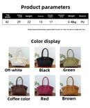 Bolsa Tote Fashion de Grande Capacidade  Versátil, de Alta Qualidade, Bolsa de Ombro Feminina, Tendência para Viagem e Uso Diário