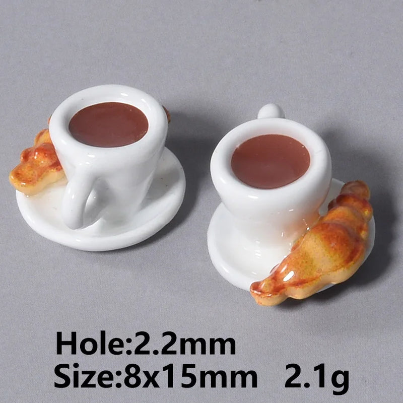 6/16 Peças Estilos Mistos Frutas Banana Morango Melancia Vegetais Repolho Cogumelo Cenoura Pingente Para Fazer Joias