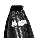 Bolsa Feminina com 3 Bolsos, Grande Capacidade, em Couro PU, Estampas Elegantes, Bolsa Transversal Simples Feminina