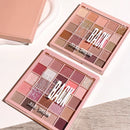 Paleta de sombra de olho com 25 cores, paleta leite com aveia, pó cintilante, lantejoulas de pérola, marrom alaranjado suave, sombra de olho acessível