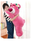 2025 Disney Toy Story Lotso Urso Fofo Morango Sofá Almofada de Pelúcia Brinquedos Recheados Crianças Meninas Amigos Festas Presente de Aniversário