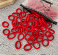 50/100 Peças de Elásticos de Cabelo para Crianças, Coloridos de Nylon