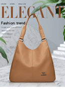 Bolsa Hobo com Alça Superior de Couro para Mulheres, Bolsas Femininas de Lazer, Bolsas de Ombro, Carteiras da Moda, Bolsas Vintage, Bolsa Tote de Grande Capacidade