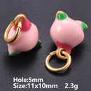 6/16 Peças Estilos Mistos Frutas Banana Morango Melancia Vegetais Repolho Cogumelo Cenoura Pingente Para Fazer Joias