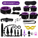 Kits BDSM Vibradores de bondage sexual Brinquedos sexuais para Casais Adultos 18 Algemas acessórios eróticos plugue anal Dildo Loja de Brinquedos Sexy