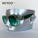 Óculos de Sol Quadrados Vintage de Moda Unissex  Marca de Luxo Proteção UV400