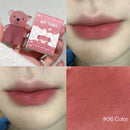 Batom Art Value Bear Velvet Lip Clay com Gloss Labial Sedoso Branco
