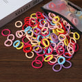50/100 Peças de Elásticos de Cabelo para Crianças, Coloridos de Nylon