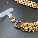 Cordão de Pescoço para Celular com Design Bisel de 120cm, Antiperda, Portátil, com Duplo Anel, Corrente de Alumínio para Celular, Acessórios, Presente para Uso ao Ar Livre