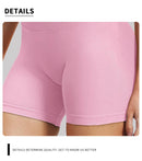 Shorts de verão femininos de cintura baixa, sem costura, shorts de academia, shorts de yoga, shorts de corrida e shorts de treino ciclismo de alta elasticidade