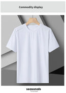 Camiseta Feminina de Corrida Refletiva - Top Esportivo de Seda Gel de Secagem Rápida, Respirável e Alta Elasticidade para o Verão, Camiseta Ativa de Manga Curta e Fresca