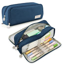 Estojo para Canetas para Meninas e Meninos, Alunos de Escola, Organizador de Material de Escritório, Estojo de Lápis de Grande Capacidade com 3 Compartimentos Multifuncional