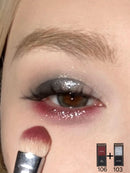 Biya 2 Cores de Sombra de Olhos Portátil Vermelho Preto Paleta Sombra Mate Escura Fumaça Cosméticos Maquiagem Festa Halloween Maquiagem DIY
