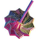 Estrela Sensory Antiestresse 3D Impressa, Alças de Fácil Pegada, Girador de Hexágono em Espiral para Estresse (Vermelho e Azul, 11,78 cm)