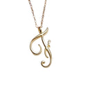 Colar Pingente Laye para Mulheres com Letras Iniciais Corrente Feminina Dourada 26 Letras