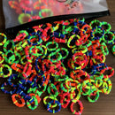 50/100 Peças de Elásticos de Cabelo para Crianças, Coloridos de Nylon